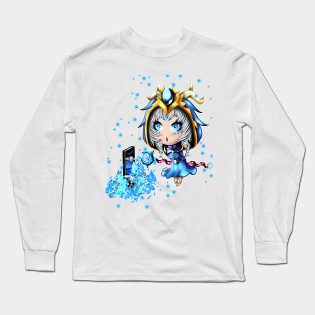 Chibi Crystal Maiden Long Sleeve T-Shirt by Nastya Lix